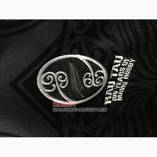 Camiseta Nueva Zelandia All Blacks Maori Rugby 100th Conmemorati